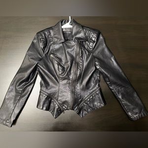 BLANKNYC SYNTHETIC LEATHER JACKET